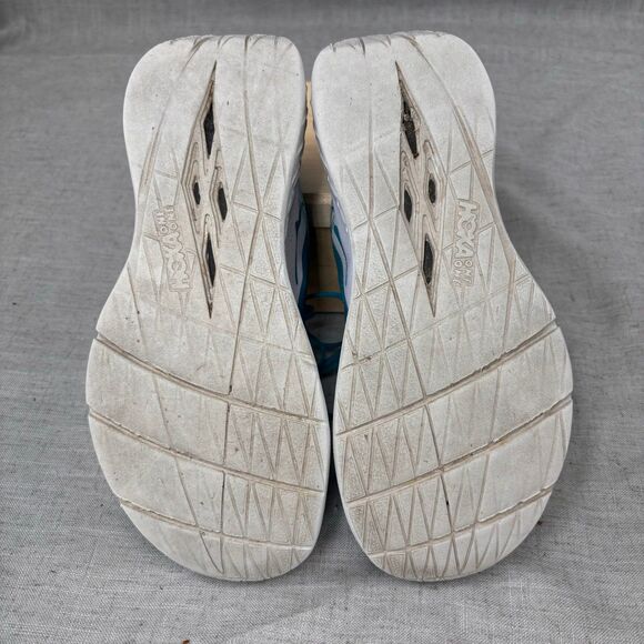 Hoka One One Carbon X Shoes Teal White Mesh Sneaker Running Lace Up Women's 7.5 - Picture 8 of 11